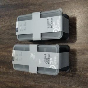 New  Made by design covered cube molds sets, set of 8 cube set and a 4 cube set